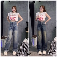 J130 2 BUTTON STRAIGHT JEANS 162