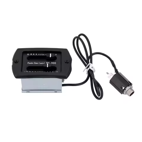 Compact Passive Type​ Acoustic Guitar EQ​ ​6.35MM Plug​ ​Black ​EQ Equalizer Preamp​ ​PS900 Model ​P