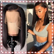 Brazilian Human Hair Lace Front Wigs Short Bob Wigs Straight