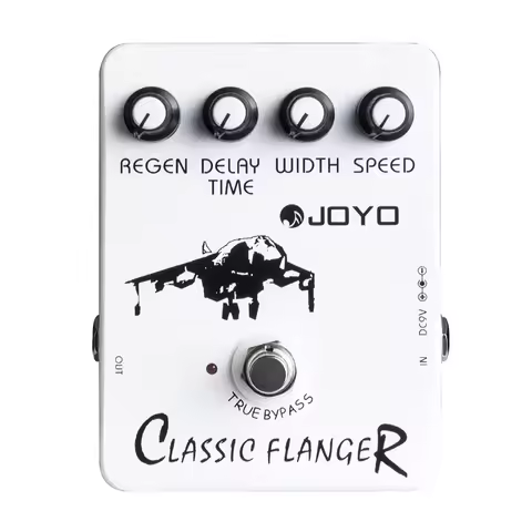 JOYO JF-07 Classic Flanger Guitar Effect Pedal Metallic Flanger Effect Guitar Pedal with Both Phase 