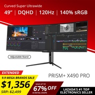 PRISM+ X490 PRO | 49" QLED 120Hz HDR400 Super Ultrawide Curved Adaptive-Sync Gaming Monitor