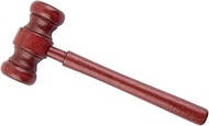 Framendino, 1 Pack Mini Wooden Gavel Prop Judge Hammers Courtroom Lawyer Judge Gavels Justice Costum