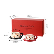 Ceramic Coffee Cup suit Gift Box Accompanying Gift Cup