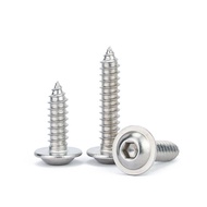 Round Head Screw Pan Head Stainless Steel Self-Tapping Self-Tapping Screw with Washer Screw Hexagon 