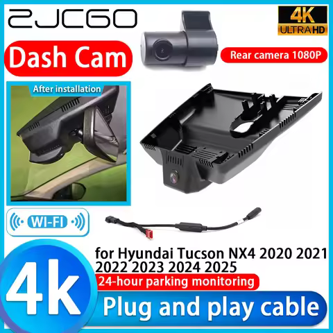 for Hyundai Tucson NX4 2020 2021 2022 2023 2024 2025 4K DVR Dash Cam Car Camera Sony Lens 24h Monito