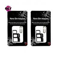 G&Y 5Pcs Sim Card Adapter Kit 4 In 1 Nano Micro Sim Converter Card Sleeve Universal Phone Sim Card H