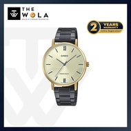 (2 Years Warranty) Casio Women's Analog Watch LTP-VT01GB-9B Gold Dial with Stainless Steel Band Watc