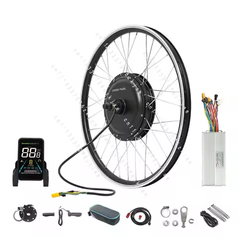 52V 2000W High Power Brushless Gearless Hub Motor LCD Display Twist Conversion Kit for E-Bike