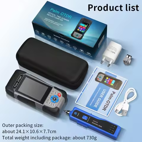 KP600 90km OTDR Reflectometer 1310nm 1550nm 1610nm 1625nm (Optional) with Touch Screen Event Map OPM