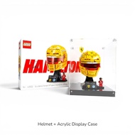 LEGO 43014 43022 43023 F1 Helmet + Acrylic Display Case