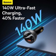 BASEUS 140W PD 3.1 Car Charger Fast Charging QC 3.0 For