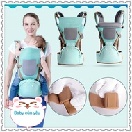 [CHÍNH HÃNG] Đai / Địu em bé Baby lab 4 tư thế 0-36 tháng khóa chắc chén khi sử dụng cho trẻ em