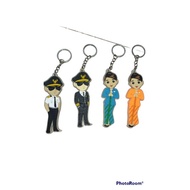 GANTUNGAN Garuda Indonesia All crew Rubber Hanger, Can