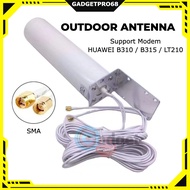 WiFi Antenna 4G LTE Antena SMA 12DBi Omni Antenna Parabolic Male 5M Outdoor Antenna Dual Cable 2.4GHz for B315 E8372 E3372 ZTE Routers