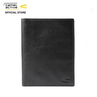 camel active Men'S Genuine Cowhide Leather Casual Passport Holder - Black Ph810Cc5#Blk