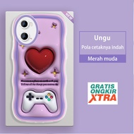 Jinouwe OPPO A71 A74 A76 A77S A83 A91 A92 A93 2020 A95 A96 Phone case Colorful 3D Love Game Pattern 