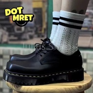 Dotmret New Thick Sole Square Toe Derby Shoes for Men 1461 Bex Squared3-hole High Cut Martin Boots