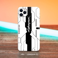 Phone Skin stickers printed with glitter cyberpunk image for ip7plus/ xsmax/ 11/ 12/ 13/ 14/ 15proma