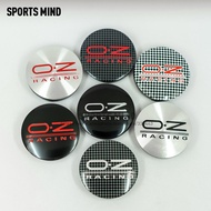 4PCS/lot 7 COLORS 56MM OZ Racing Car Wheel Center Hub Caps Badge Emblem Sticker Decal Wheel Dust-pro