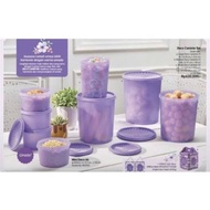 deco canister set tupperware isi (8) / mosaic canister tupperware with