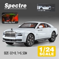 LEO 1:24 Rolls-Royce Spectre Diecast โมเดล รถอัลลอยด์รถยนต์ของเล่นคอลเลกชันของขวัญสําหรับเด็กชายสาว