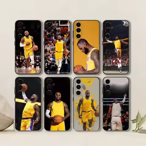 L-LeBron J-James-Basketball-Sport-America Phone Case Black Silicone Soft For Samsung Galaxy A73,A72,
