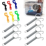 1 Pc Pet Cage Door Spring Hook 5/7/8.2/11.3cm Metal Spring Hook For Poultry Cage Door Chicken Hamste