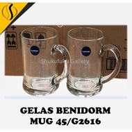 1 PCS LUMINARC GLASSES BENIDOM MUG 45/G2616 / BEER GLASSES / BEER MUG