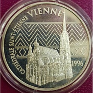 [France] 1996 Vienna Franc €15 Euro 999 Silver Coin 22 gram