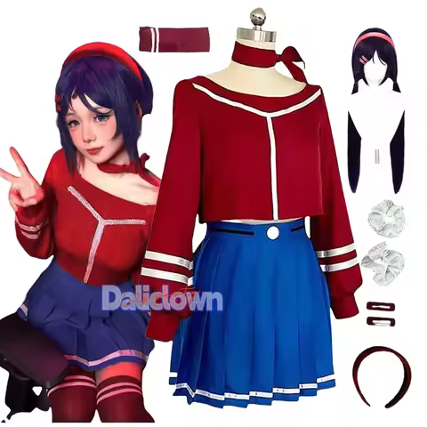 Cosplay Costume Full Set Role Play Yandere Mita Mira JK School Uniform Cosplay For Halloween Girls W