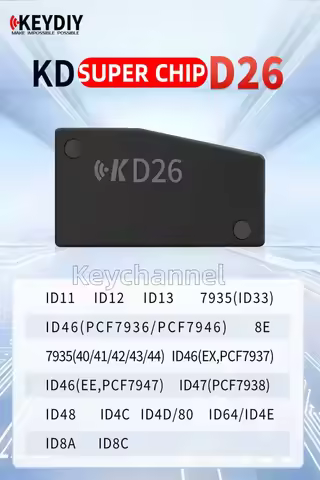 10pcs KEYIDY Super Chip D26 Car Key Transponder PCF7939 ID49 ID46 ID47 ID48 4D80 8A 8C Chip for KD-X