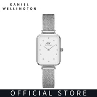 Daniel Wellington Quadro 20x26mm Pressed Lumine with White dial - Watch for women - Womens watch - Fashion watch - DW Official - Authentic - Crystals