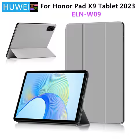 HUWEI Case For HUAWEI Honor Pad X9 Tablet 2023 11.5" Flip Stand PU Protective Cover For Honor Pad X 