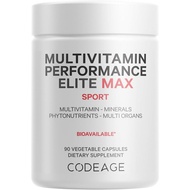 Codeage Multivitamin Performance Elite Max Supplement - Vitamins A, B6, B12, C, D, E, Vitamin K (MK-
