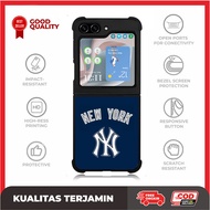 Custom Case Samsung Z Flip 6 5 4 3, Z Fold 6 5 4 3 5G NY Logo New Era AE3357 Hardcase A14