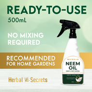 🌻Herbal Secrets, 500mL, NEEM OIL ORGANIC PESTICIDE FOR PLANTS,Neem Oil, Termite Killer Pest Control,