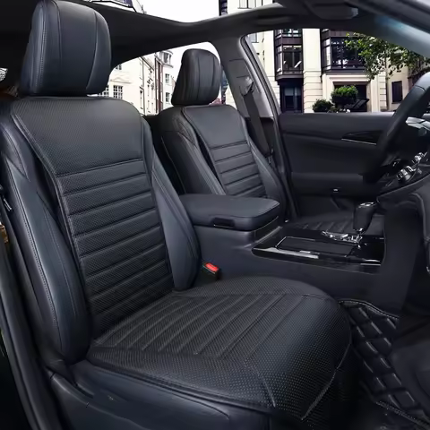 Car seat cushion pretty waist high-grade bamboo charcoal car single-seat leather belt back back car 
