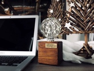 曙MUSE 聖誕松木USB桌燈 LED燈 鎢絲燈泡 USB燈 擺飾