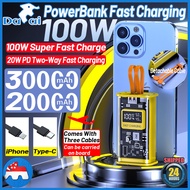 🇸🇬 [In Stock]Power Bank Super Fast Charging 30000mAh PD22.5W Powerbank Fast Charging Qc3.0 Power Bank Charger Support