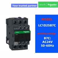 Original SchneIder Contactor LC1D25 M7C Q7C F7C B7C AC220V AC380V AC110V AC24V 25A 50Hz/60Hz