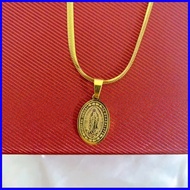 ○  ⏟ ➕◬ 【No Box】PADRE PIO Necklace Stainless Steel Gold padre pio necklace for women for men