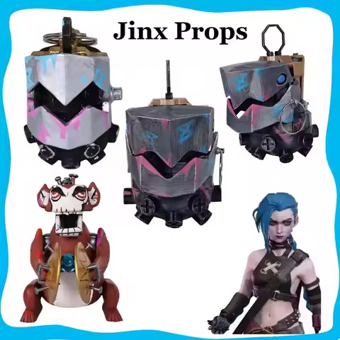 Arcane Jinx Cosplay Shark Keychain Chomper Weapons Props Disguise Halloween Carnival Cosplays Fantas