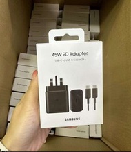 Samsung Super Fast Charger 45w. Type C to Type C USB cable included. 全新三星充電器 45瓦（含5A數據線）