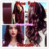 Wine Red Permanent Hair Color Set - 7.45 Glow Wish Keratin Hair Dye