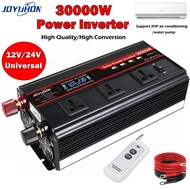 JOYUHON 30000W Pure Sine Wave Inverter 12V/24V TO 240V Power Inverter DC to AC Converter with LCD Di