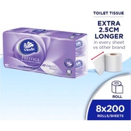 [NEW] Vinda Prestige 4D Deco embossed toilet tissue roll (8 rolls x 200 sheet)