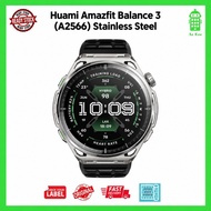 Huami Amazfit Balance 3 (A2566) Stainless Steel Smartwatch Black Strap Original Amazfit