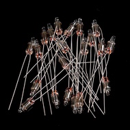 AFMY 60PCS Red Green Blue Red Neon Light Bulb Indicator Light Standard Miniature Bulb 4*10mm Neon Li