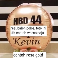 4-sided foil balloon 4D gold silver rose gold plain