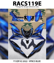 Cover Set Rapido Y15ZR V1 V2 2022 Yamaha VPBC5 Blue Ysuku Y15 Coverset / Motor Accessories